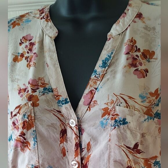 TORRID Challis Button Front Dolman Sleeve Top Size 2 - Picture 5 of 7